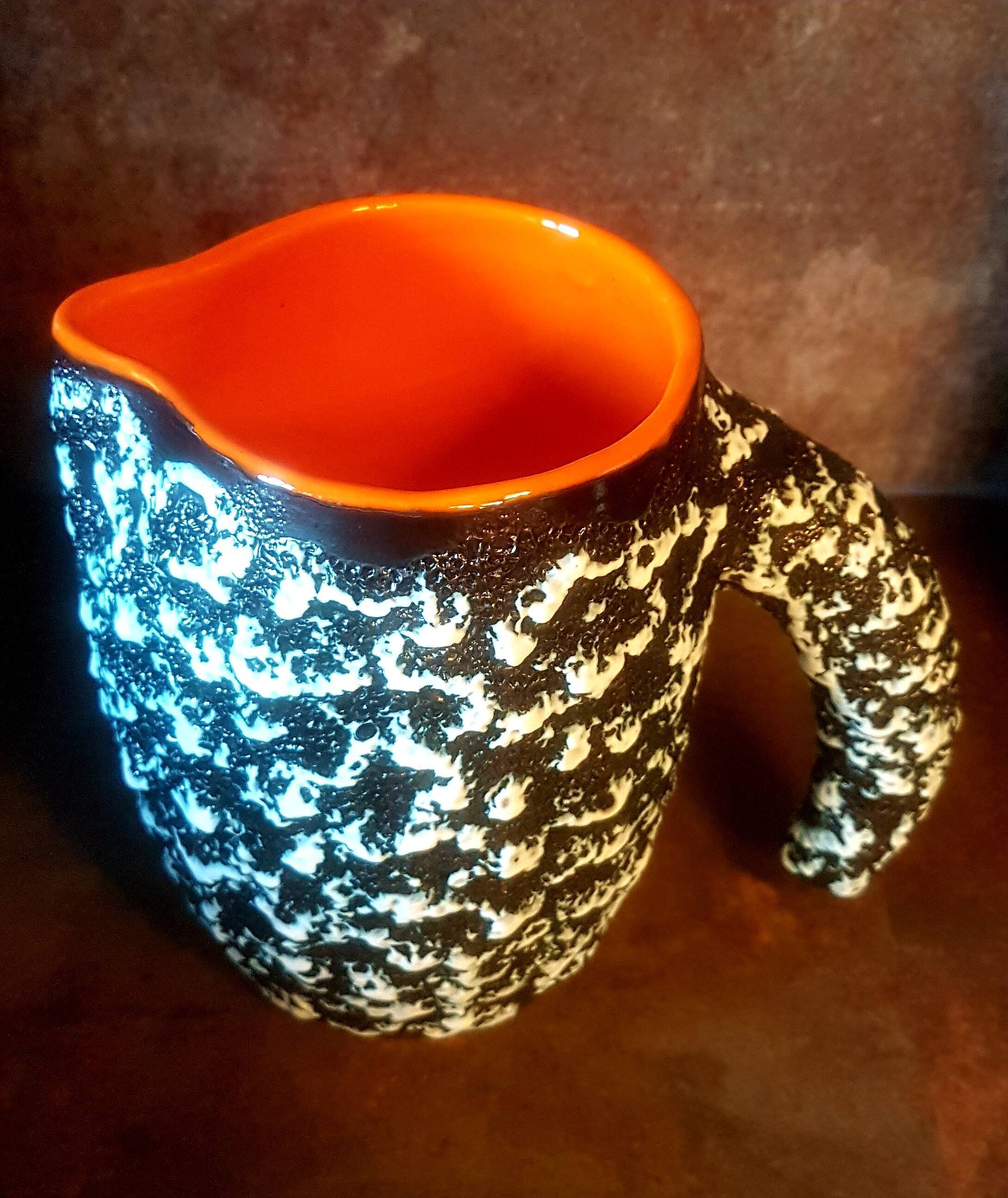 Vintage ceramic pitcher decanter from the 50s 60s