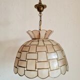 Vintage suspension in mother-of-pearl and brass