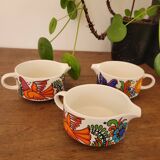 Set of 3 Villeroy and Boch Acapulco milk jugs / creamers