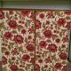 Wardrobe - wardrobe - Old - Wood - Floral Fabric - Artisanal