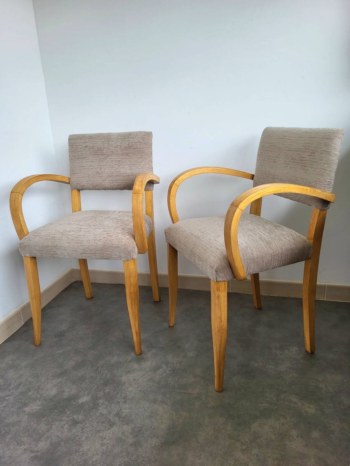 Pair of 1950s bridge chairs