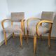 Pair of 1950s bridge chairs