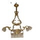 bronze and brass chandelier with 6 arms from the early 20th century
