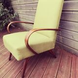 Pair of vintage Czech armchairs, Scandinavian style, 50s