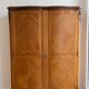 Antique Louis XV wardrobe in wood with chevron pattern.