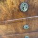 Vintage Louis Philippe walnut commode from the 19th century.