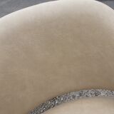 Pair of vintage swivel armchairs design xxeme