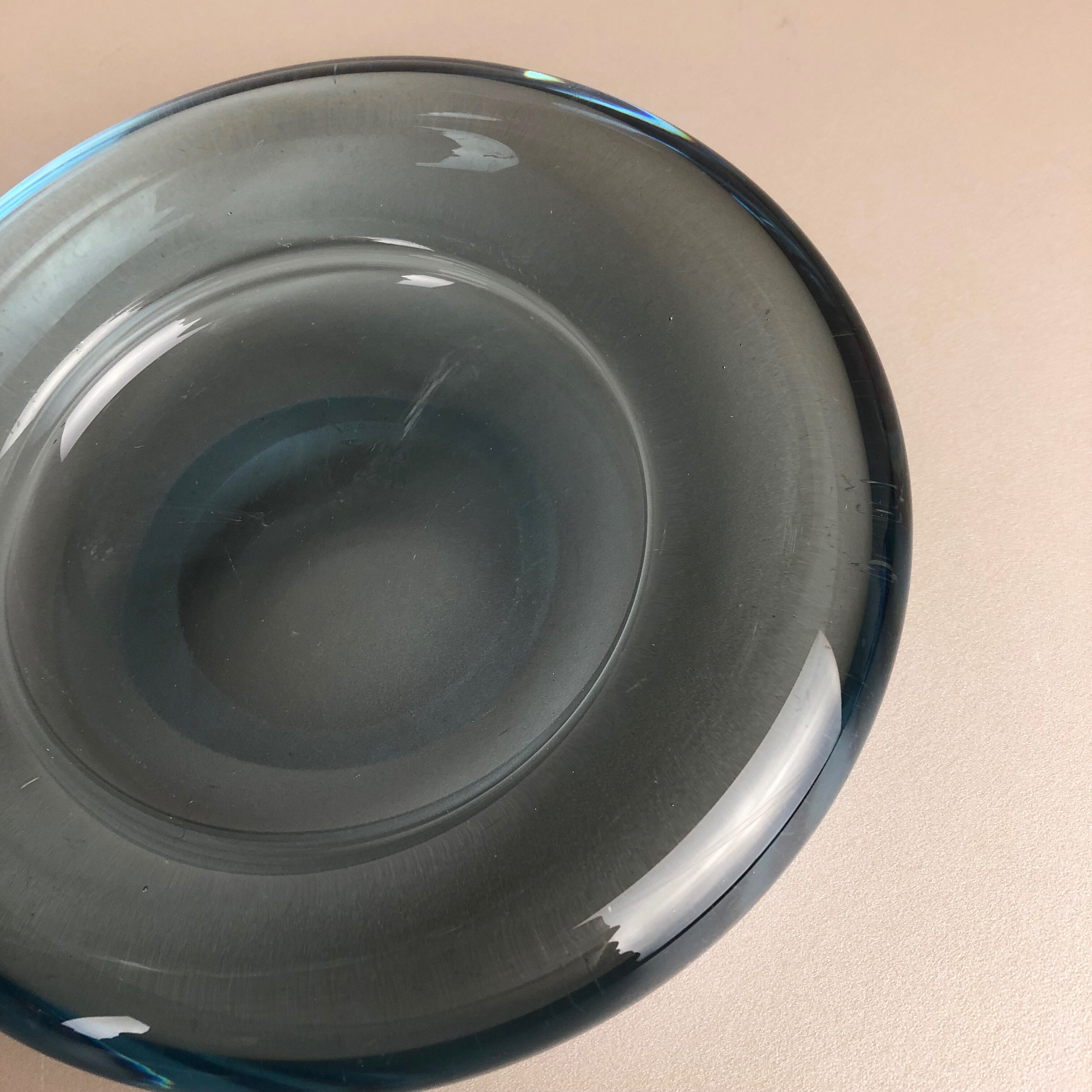 Ensemble de 2 coupelles en verre par Per Lutken pour Holmegaard Danemark années 1960