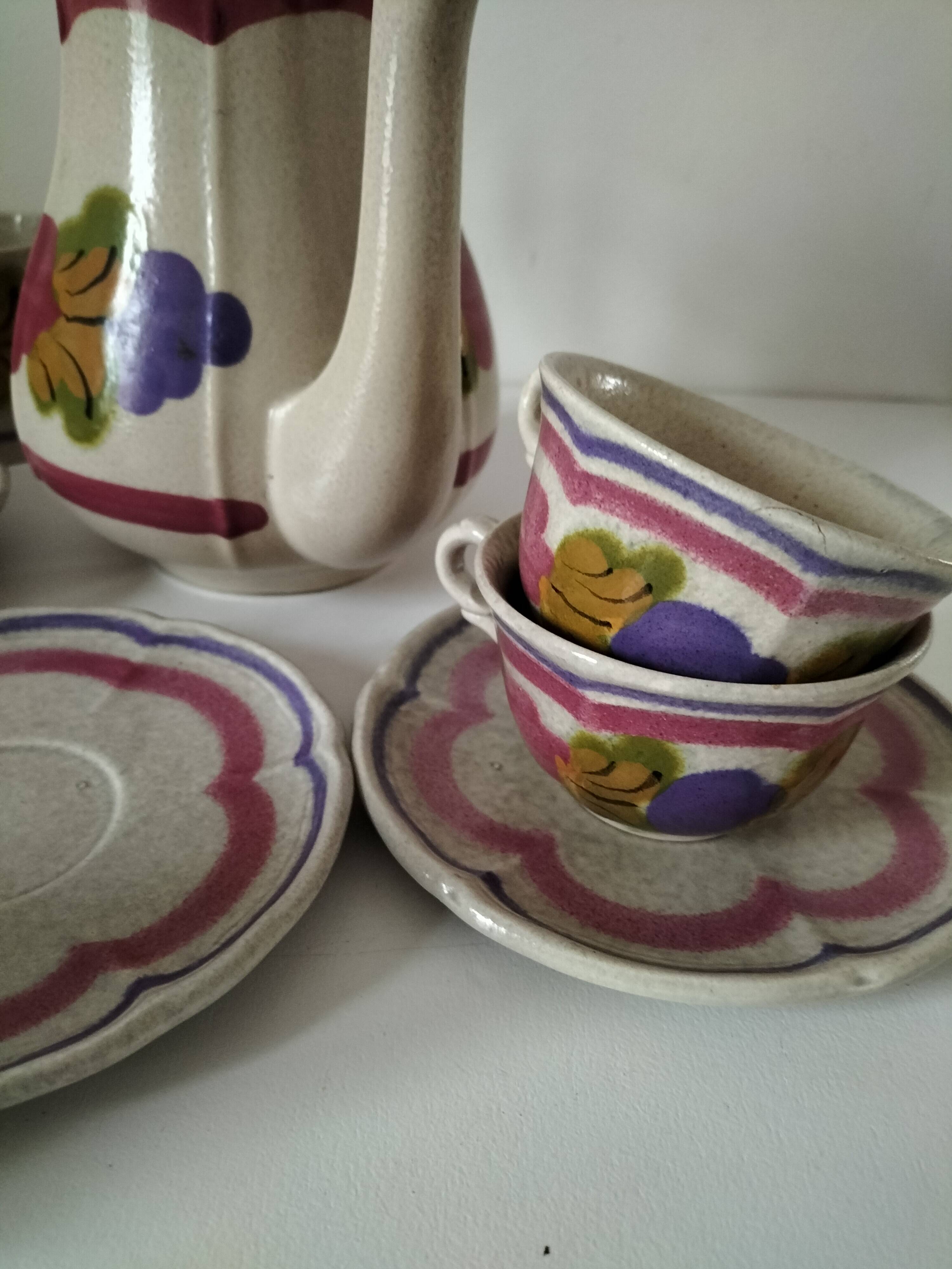 Ninon Coffee Service from Pornic Earthenware