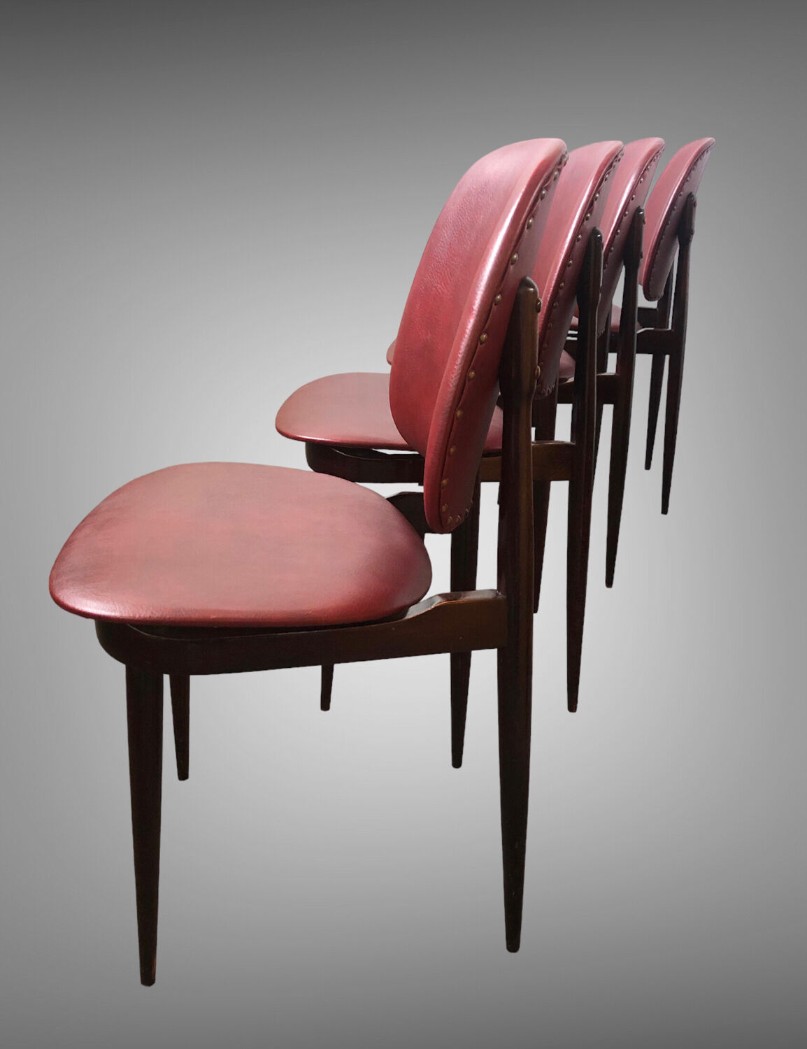 Set of 4 design chairs Pegasus vintage Baumann edition 1960s