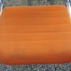 Set of 6 designer chairs from the 70s orange fabrics and chrome tubes