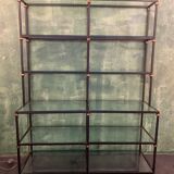 Factory shelf black iron tube 1960s'