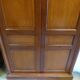 Wardrobe two doors empire style wood merisier