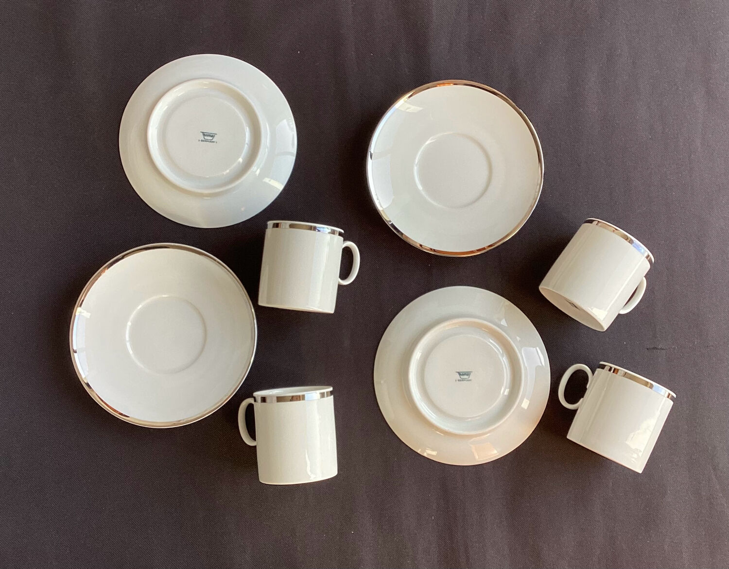 Set of 4 cups and 4 saucers Thomas Germany