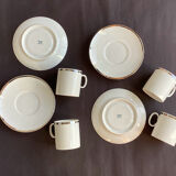 Set of 4 cups and 4 saucers Thomas Germany