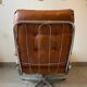 Vintage reclining lounge chair and footrest