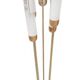 Lampadaire en verre de Murano de style Mid-Century Modern en laiton par Mazzega