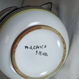 Archaic Italian pitcher from Siena in hand-painted ceramic – animal decoration