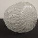Brutalist honeycomb crystal vase