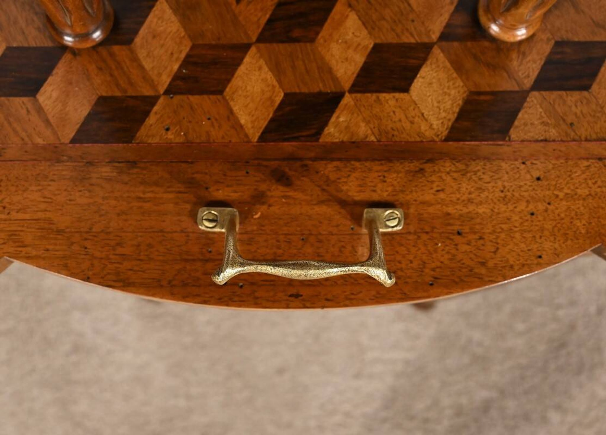 Walnut and Rosewood Marquetry Service Table – 1940