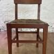Set of 6 wooden and braided rope chairs