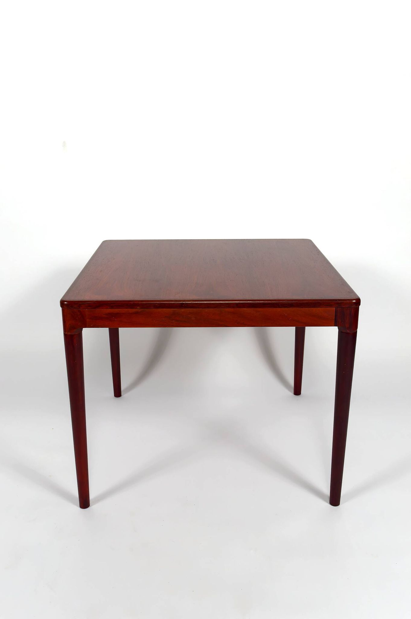Scandinavian coffee table in exotic wood, around 1960.