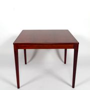 Scandinavian coffee table in exotic wood, around 1960.