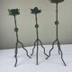 Sculptural candle holder trio