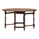 Antique English oval Gateleg Table in solid Oak, Late 19th Century