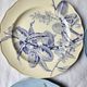 Plates x 4 English plates Brown Westhead Moore & Cie, Pomona decor, 1872. Rare.