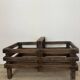 Wooden basket with shelves