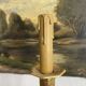 Lampes bougeoirs en laiton