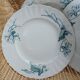 12 antique ironstone dinner plates