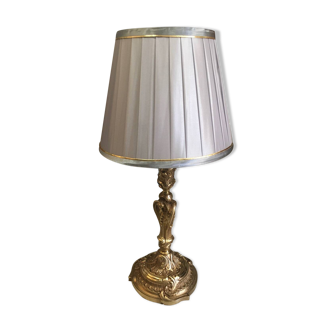 Louis xv style gilt bronze lamp