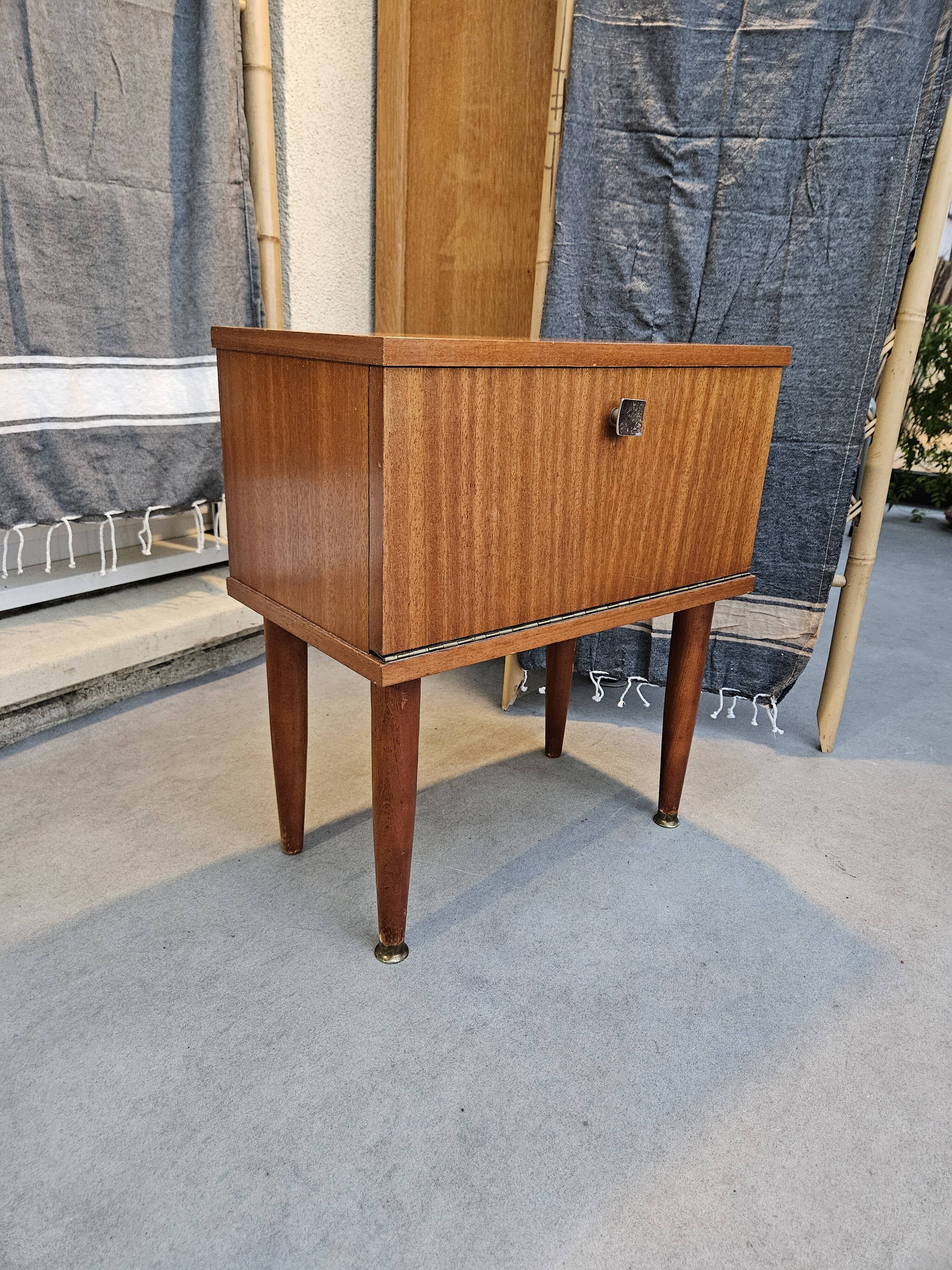 Scandinavian style bedside table 1960