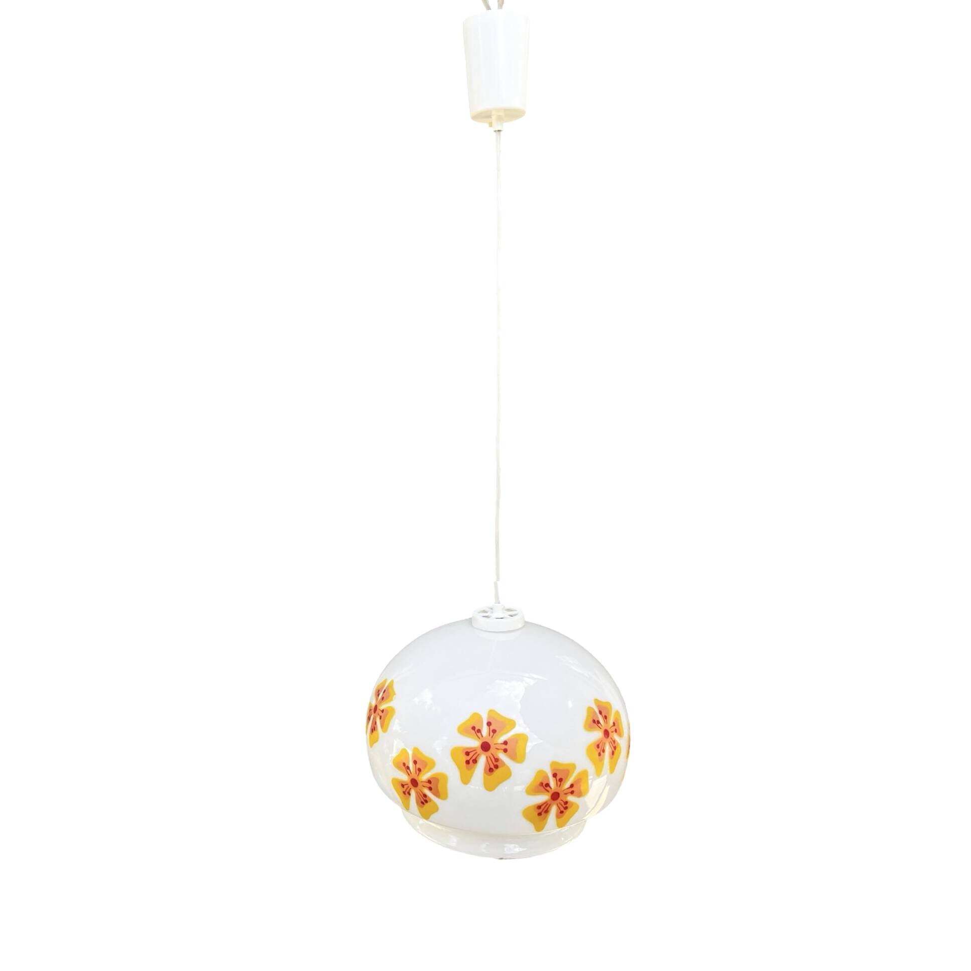 Hanging lamp, VEB Beleuchtungsglaskombinat Görlitz, Germany, 1970s