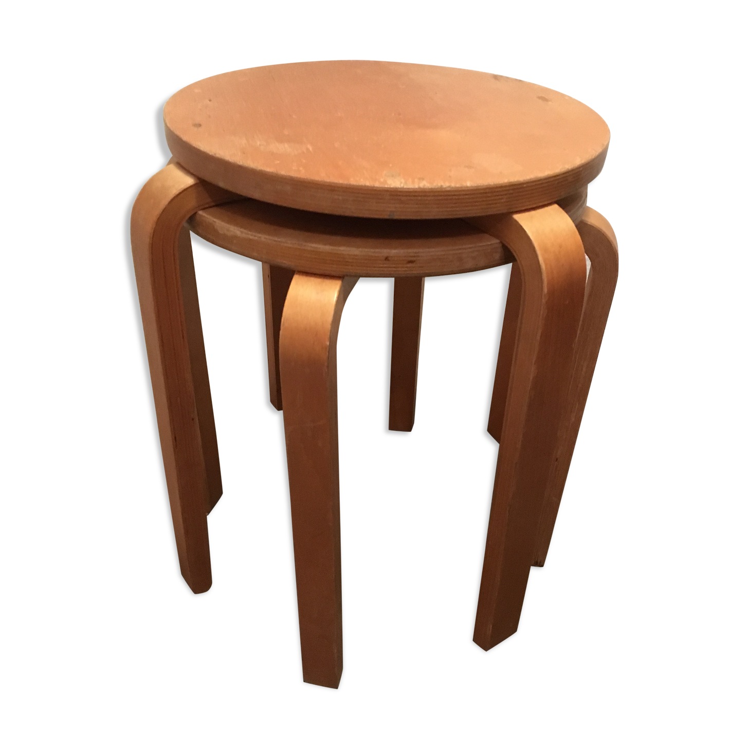 Tabourets by Alvar Aalto , E60 Scandinavian vintage