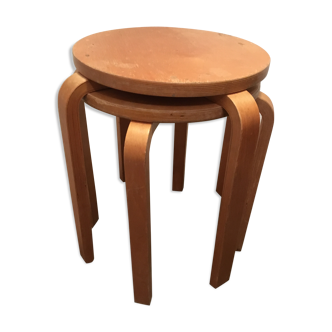 Tabourets by Alvar Aalto , E60 Scandinavian vintage