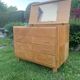 Dresser / dressing table vintage light wood 60s