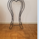 Wrought iron pedestal table