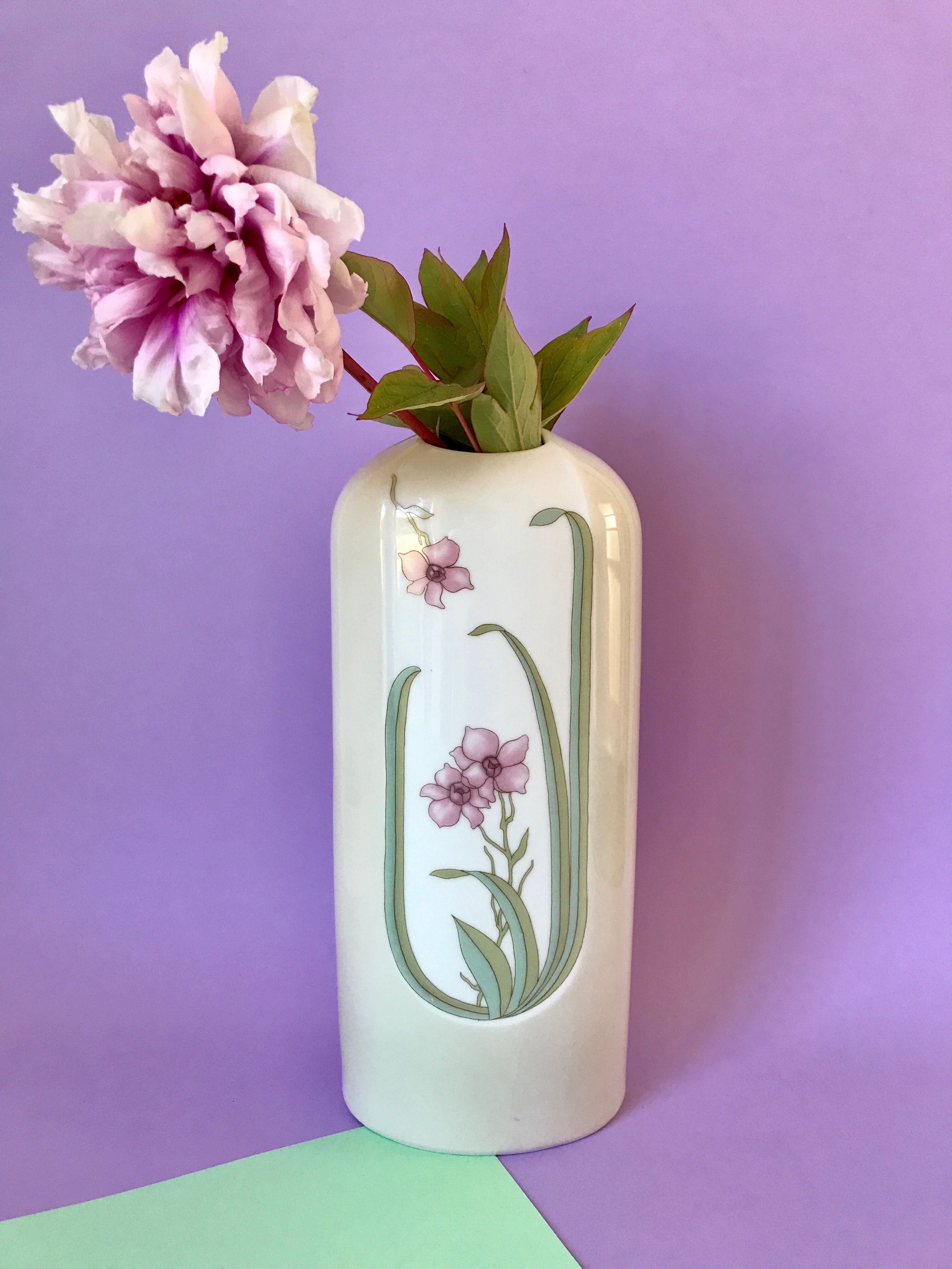 Porcelain vase art nouveau Eschenback Bavaria Germany