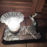 Bedside lamp desk marble statuette cervid marble regulates dp 1122301