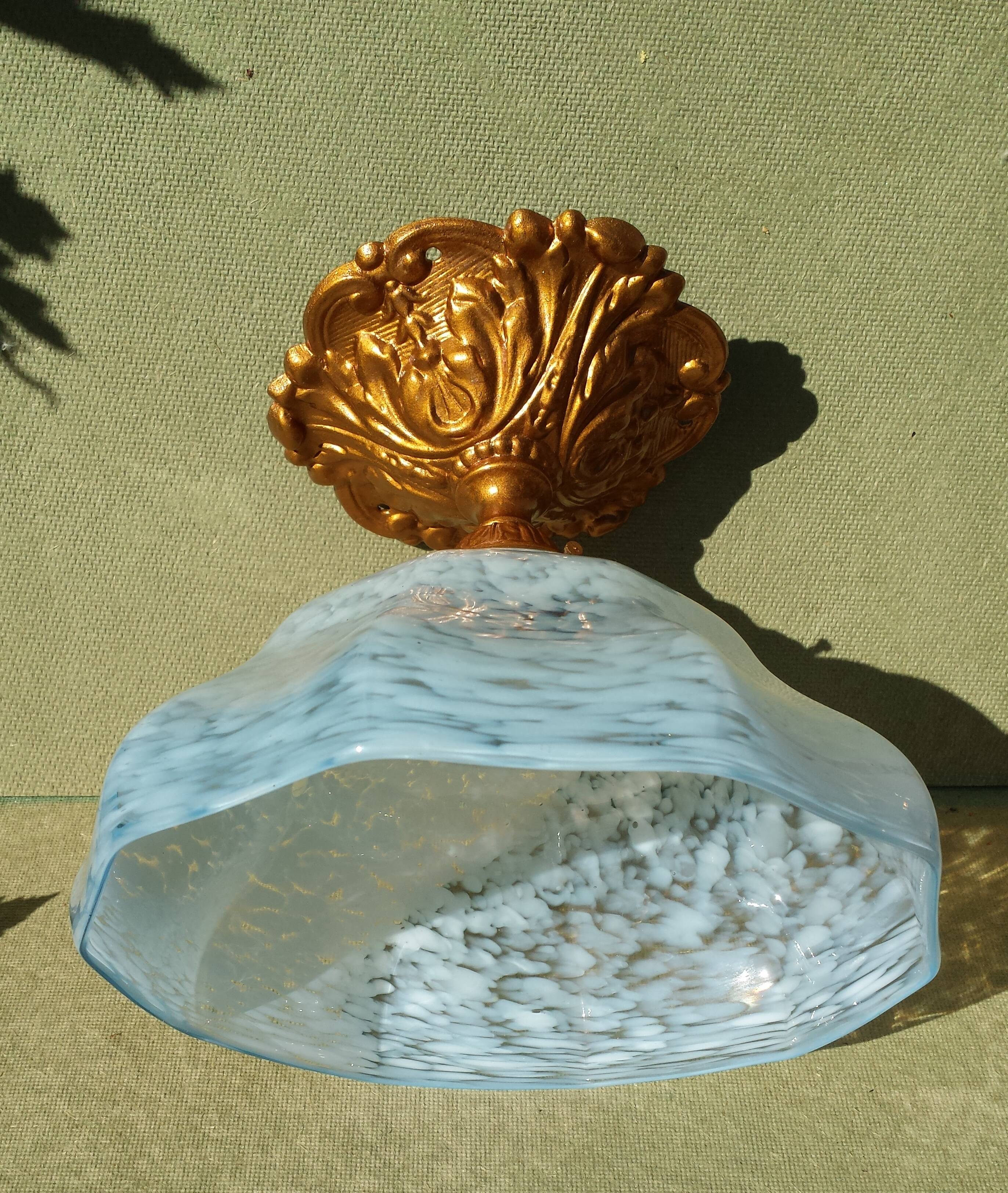 Antique Lamp Light Fixture Ceiling Light Clichy Glass