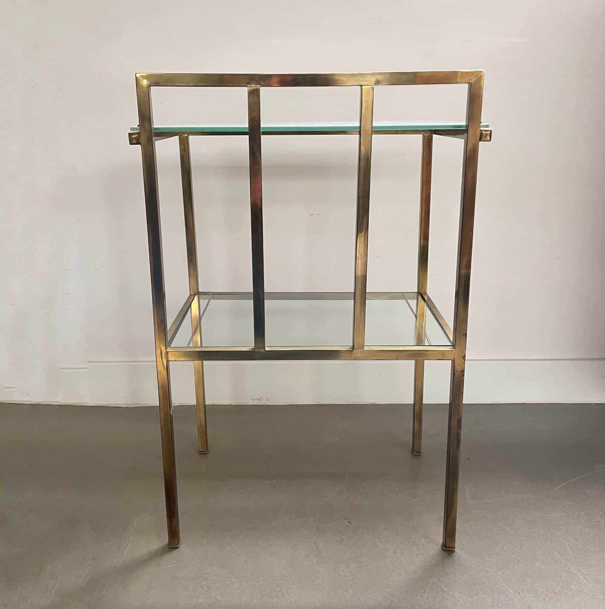 Set of two midcentury side tables, Marc Duplantier (attr.), France