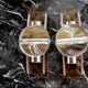 Pair of Veca wall lamps in pink Murano glass Italy 1970