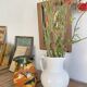 Enamelled earthenware pitcher, Danish style