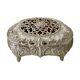 Vintage openwork silver metal jewelry box