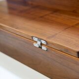 Walnut coffee table with compartment, 1970