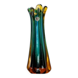 Italian Sommerso vase in Murano glass attributed to Flavio Poli for Seguso, 1970s.