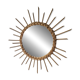 Round rattan sun mirror